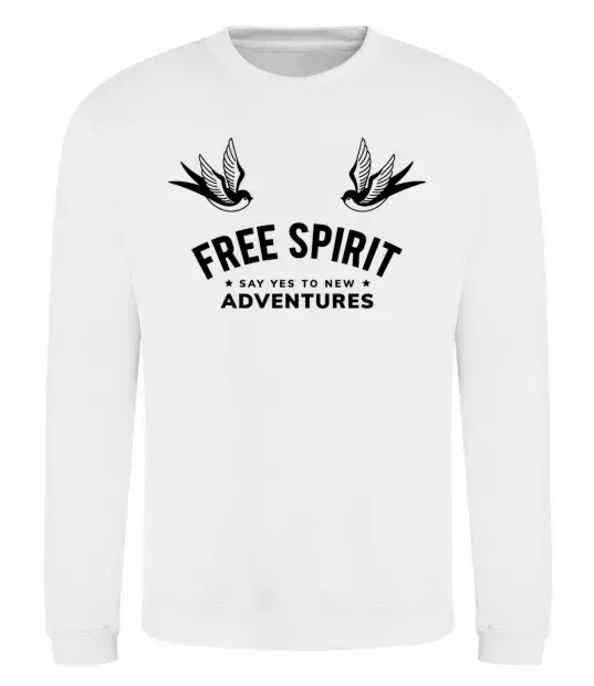Світшот Free spirit Білий фото
