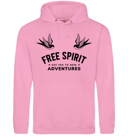 Чоловіча толстовка (худі) Free spirit Рожевий фото