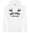 Мужская толстовка (худи) Free spirit Белый фото
