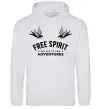 Мужская толстовка (худи) Free spirit Серый меланж фото
