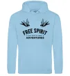 Жіноча толстовка (худі) Free spirit Блакитний фото