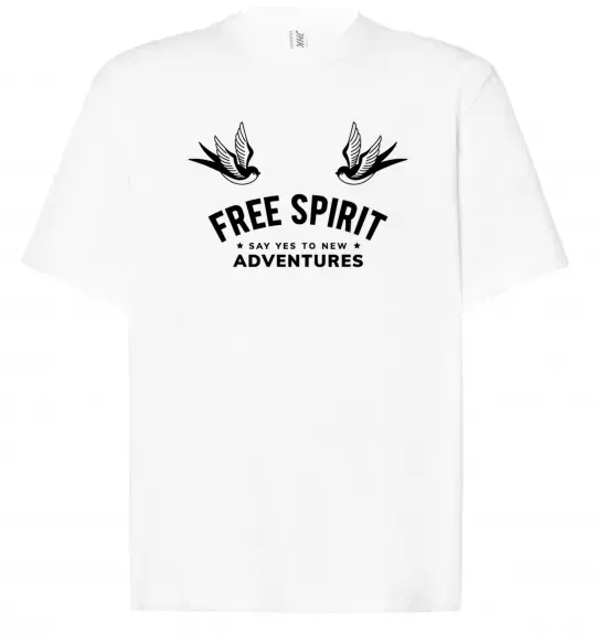 Футболка Оверсайз Free spirit Белый фото