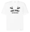 Футболка Оверсайз Free spirit Белый фото