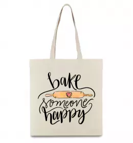 Эко-сумка Bake someone happy Бежевый фото