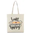 Эко-сумка Bake someone happy Бежевый Эко-сумка Bake someone happy Бежевый фото