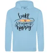 Мужская толстовка (худи) Bake someone happy Голубой фото
