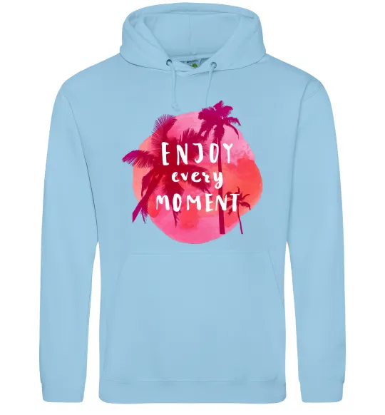Жіноча толстовка (худі) Enjoy every moment summer Блакитний фото