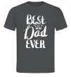 Мужская футболка Best dad ever glasses Графит Мужская футболка Best dad ever glasses Графит фото