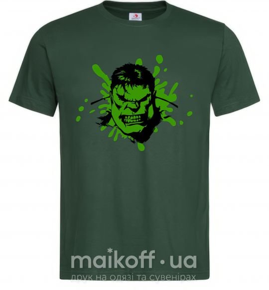 Чоловіча футболка Angry Hulk Темно-зелений фото