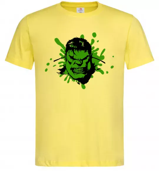 Чоловіча футболка Angry Hulk Лимонний фото