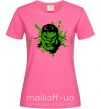 Женская футболка Angry Hulk Ярко-розовый фото