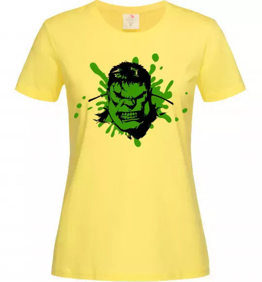 Жіноча футболка Angry Hulk Лимонний фото