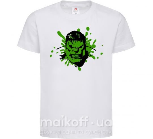 Дитяча футболка Angry Hulk Білий фото