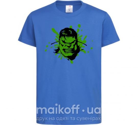 Дитяча футболка Angry Hulk Яскраво-синій фото