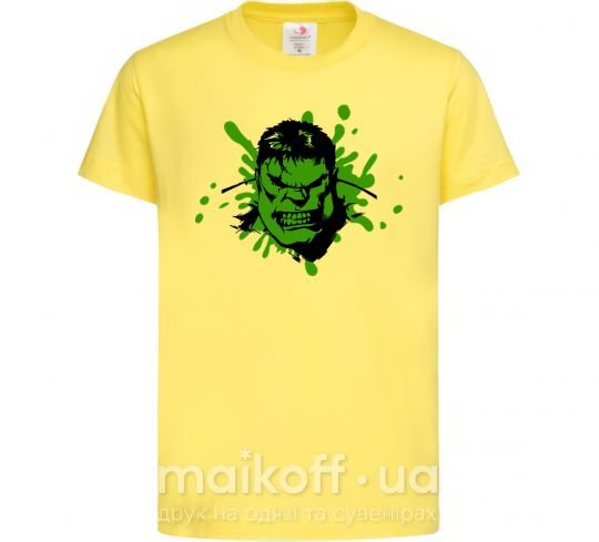 Детская футболка Angry Hulk Лимонный фото