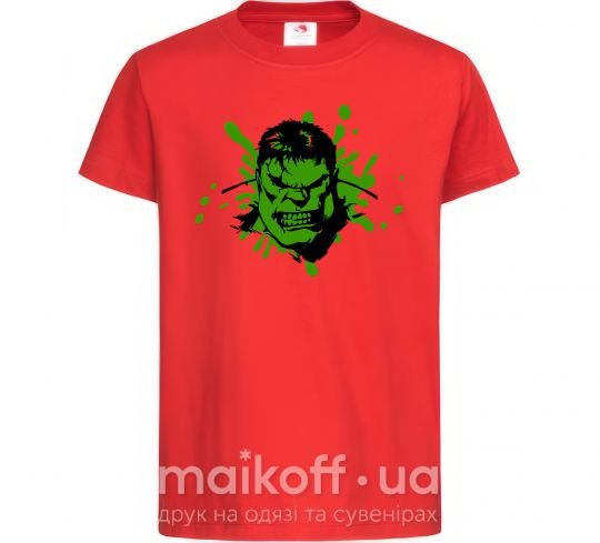Дитяча футболка Angry Hulk Червоний фото