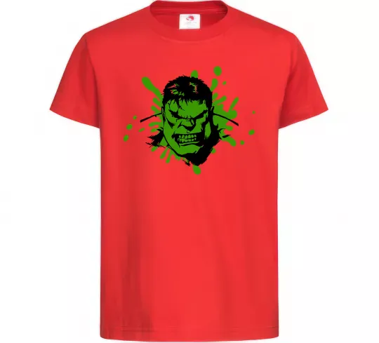 Детская футболка Angry Hulk Красный фото