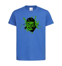 Детская футболка Angry Hulk Ярко-синий фото