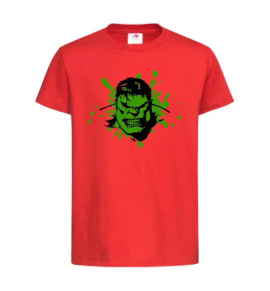 Детская футболка Angry Hulk Красный фото