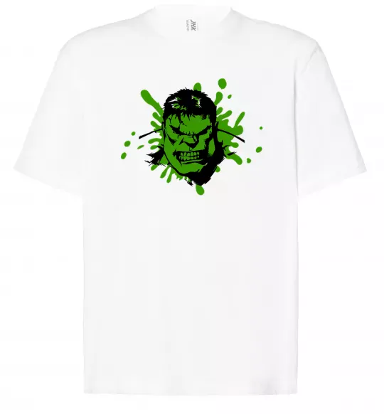 Футболка Оверсайз Angry Hulk Белый фото