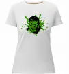 Жіноча преміум футболка Angry Hulk Білий фото
