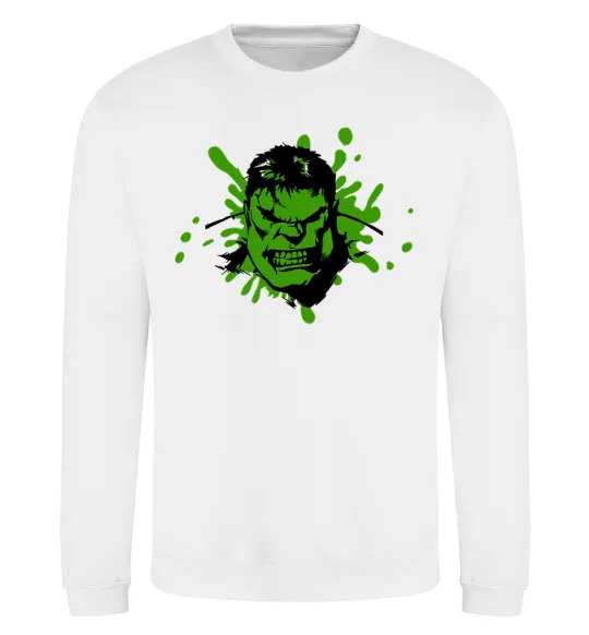 Свитшот Angry Hulk Белый фото