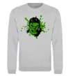 Свитшот Angry Hulk Серый меланж фото