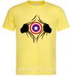 Чоловіча футболка Costume Captain America Лимонний фото