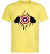 Мужская футболка Costume Captain America Лимонный Мужская футболка Costume Captain America Лимонный фото
