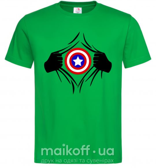 Мужская футболка Costume Captain America Зеленый фото