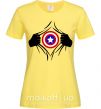 Женская футболка Costume Captain America Лимонный фото