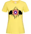Жіноча футболка Costume Captain America Лимонний Жіноча футболка Costume Captain America Лимонний фото