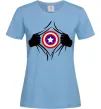 Жіноча футболка Costume Captain America Блакитний Жіноча футболка Costume Captain America Блакитний фото