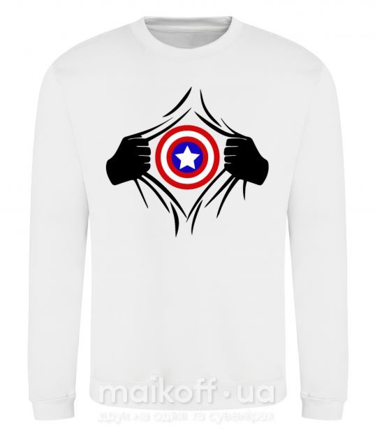 Свитшот Costume Captain America Белый фото