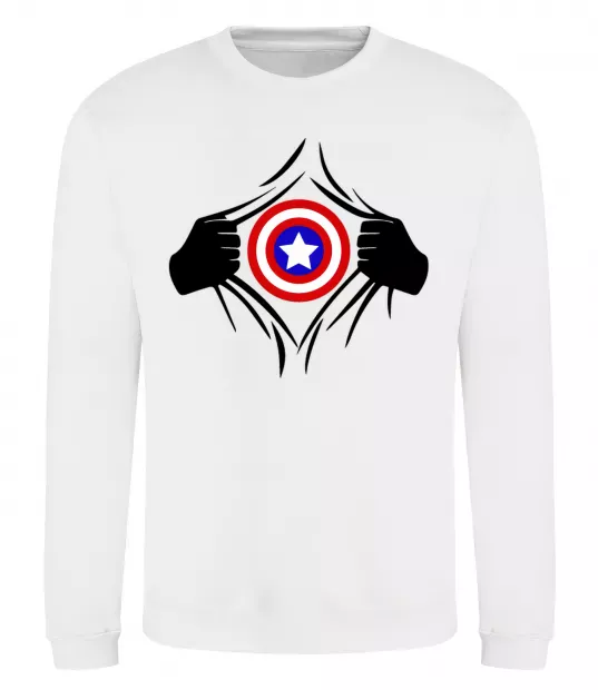 Світшот Costume Captain America Білий фото