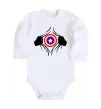 Дитячий бодік Costume Captain America Білий фото