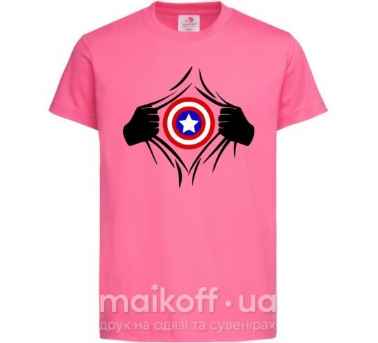 Детская футболка Costume Captain America Ярко-розовый фото