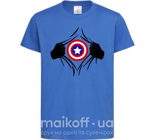 Детская футболка Costume Captain America Ярко-синий фото