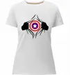Женская премиум футболка Costume Captain America Белый фото