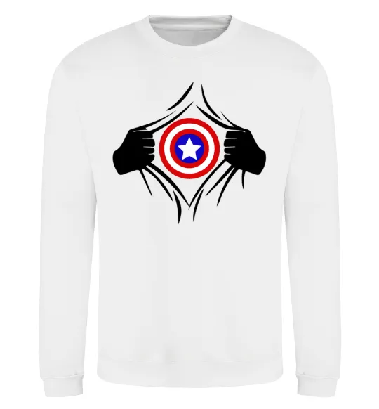 Світшот Costume Captain America Білий фото
