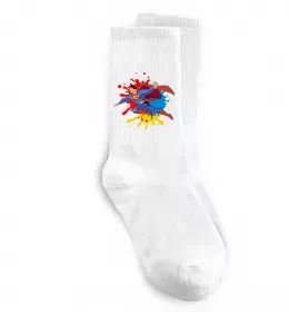 Носки Супермен бризки Белый фото