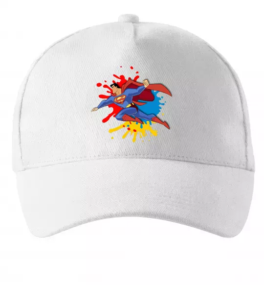 Кепка Супермен бризки Білий фото