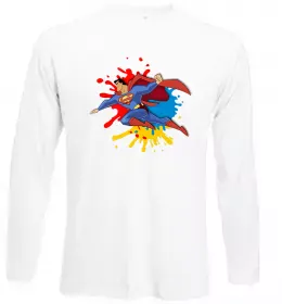 Лонгслив Superman retro Белый фото