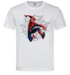 Мужская футболка Паутина Спайдермен Белый фото