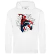 Жіноча толстовка (худі) Паутина Спайдермен Білий фото