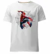 Мужская премиум футболка Паутина Спайдермен Белый фото