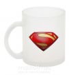 Чашка скляна Superman logo texture Фроузен фото