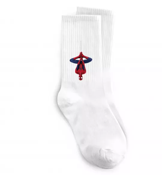 Носки Spiderman upside down Белый фото