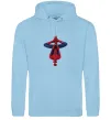 Жіноча толстовка (худі) Spiderman upside down Блакитний фото