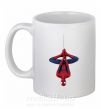 Чашка керамическая Spiderman upside down Белый фото